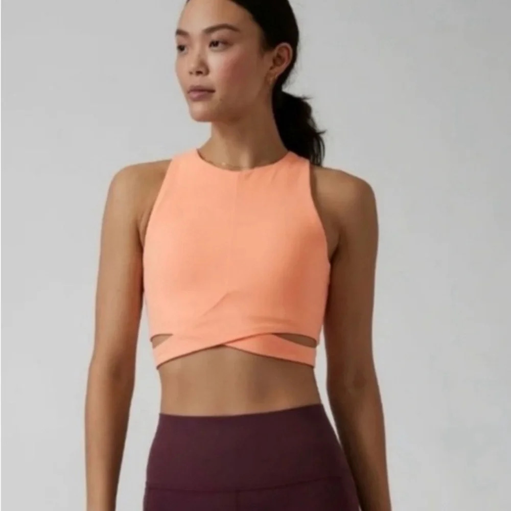 Athleta NEW Womens Sport Bra Conscious Cutout Crop Size XL Cup Size D-DD Cups